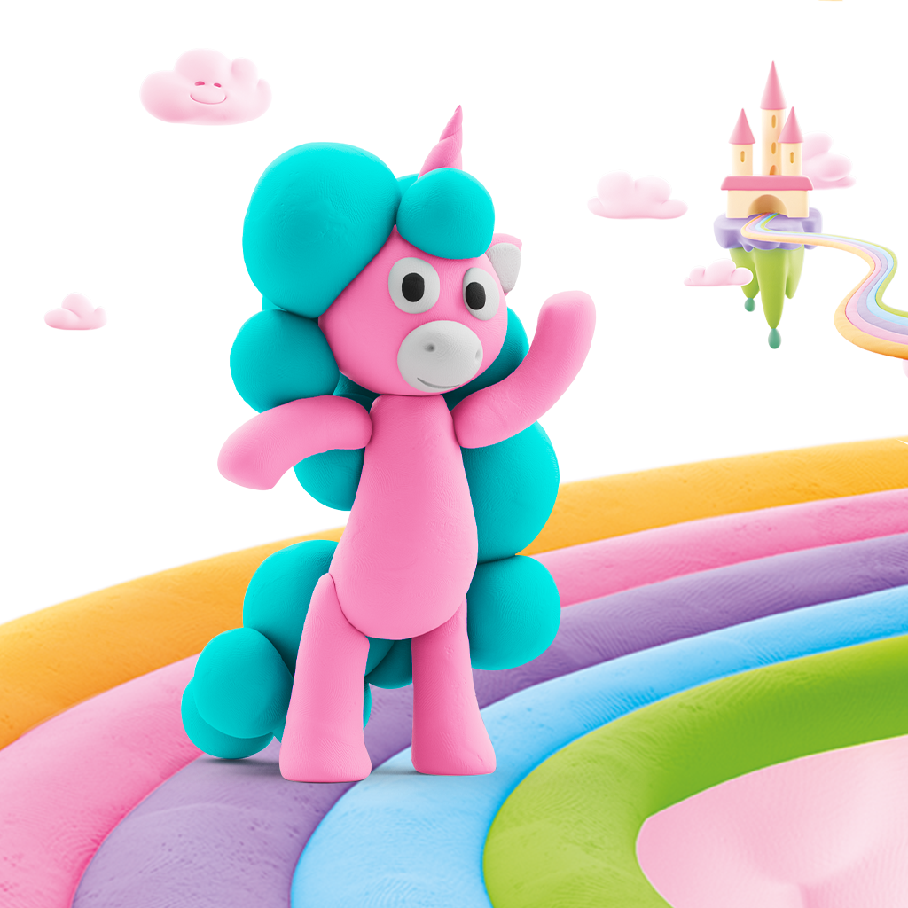 Hey Clay | Eenhoorn Set | 6 St.