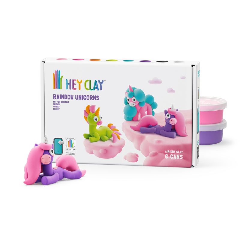 Hey Clay | Eenhoorn Set | 6 St.