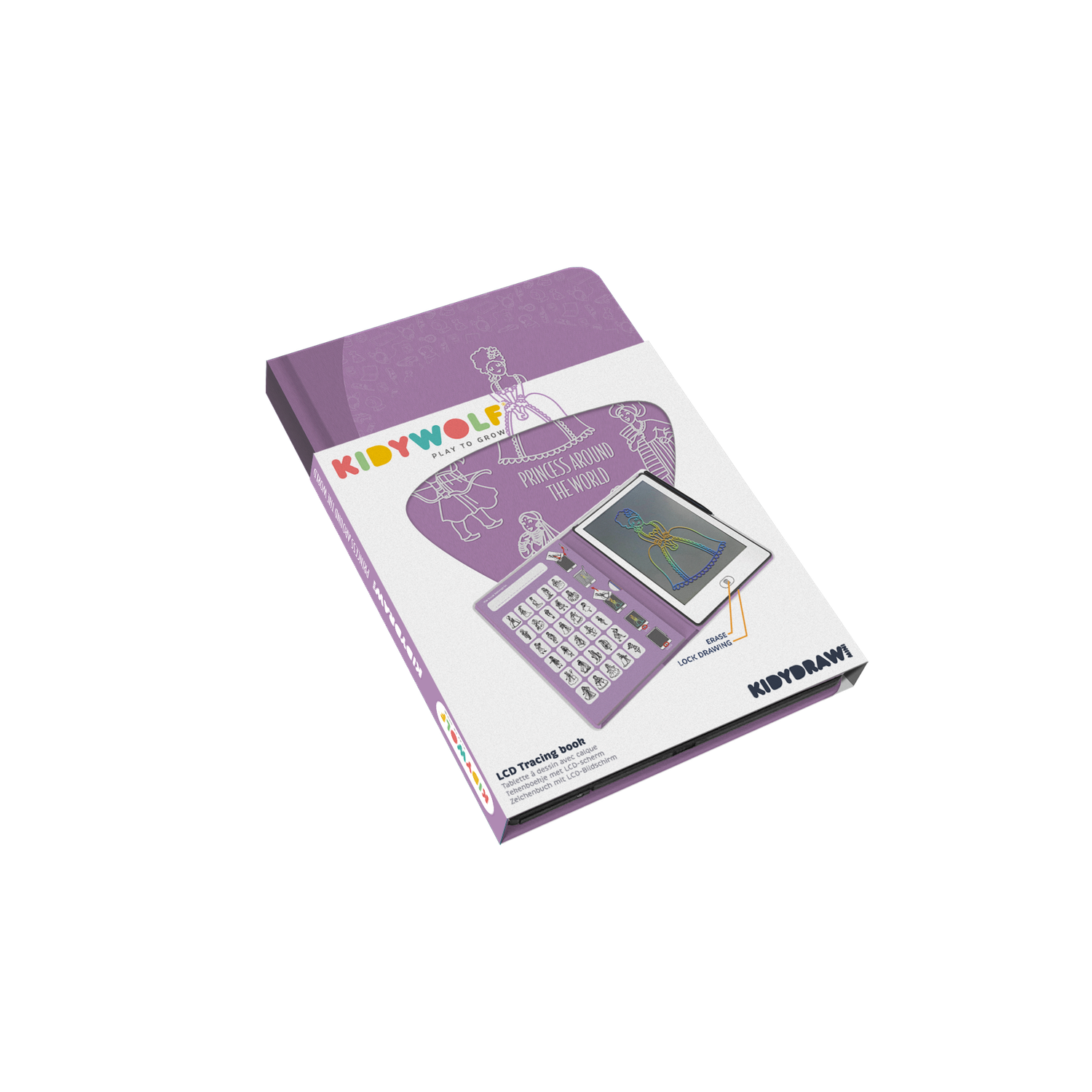 Kidywolf | Tekenbord | Kidydraw Mini | Prinsessen