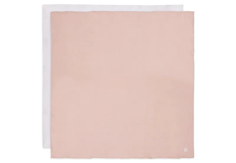 Jollein | Hydrofiele Doek 115x115cm | Wild Rose /Ivory | 2 Stuks