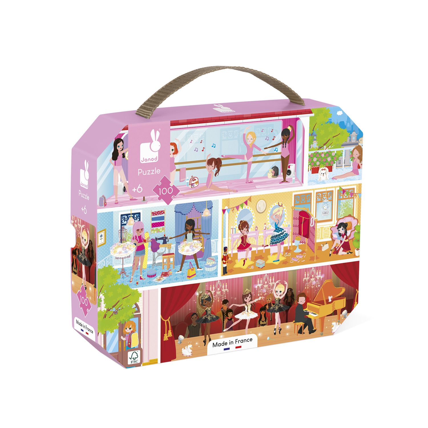 Janod | Puzzel | Dansschool | 100 Stukjes