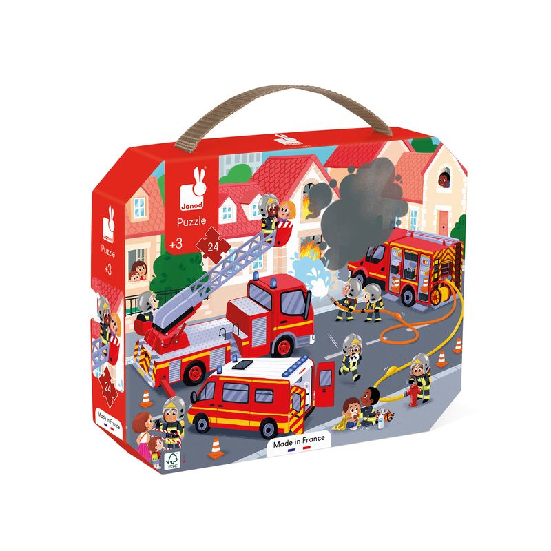 Janod | Puzzel | Brandweer | 24 Stukjes