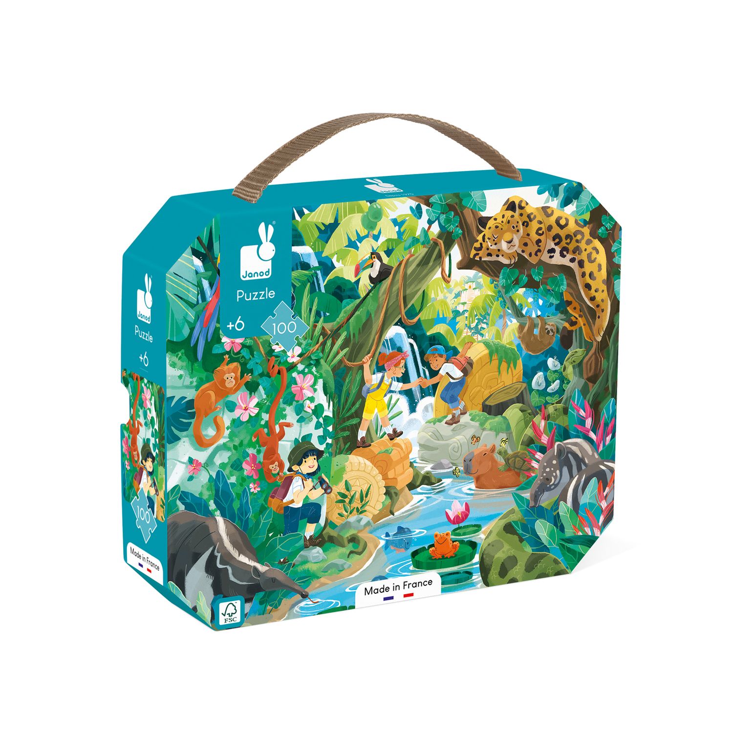 Janod | Puzzel | Op Avontuur | 100 Stukjes