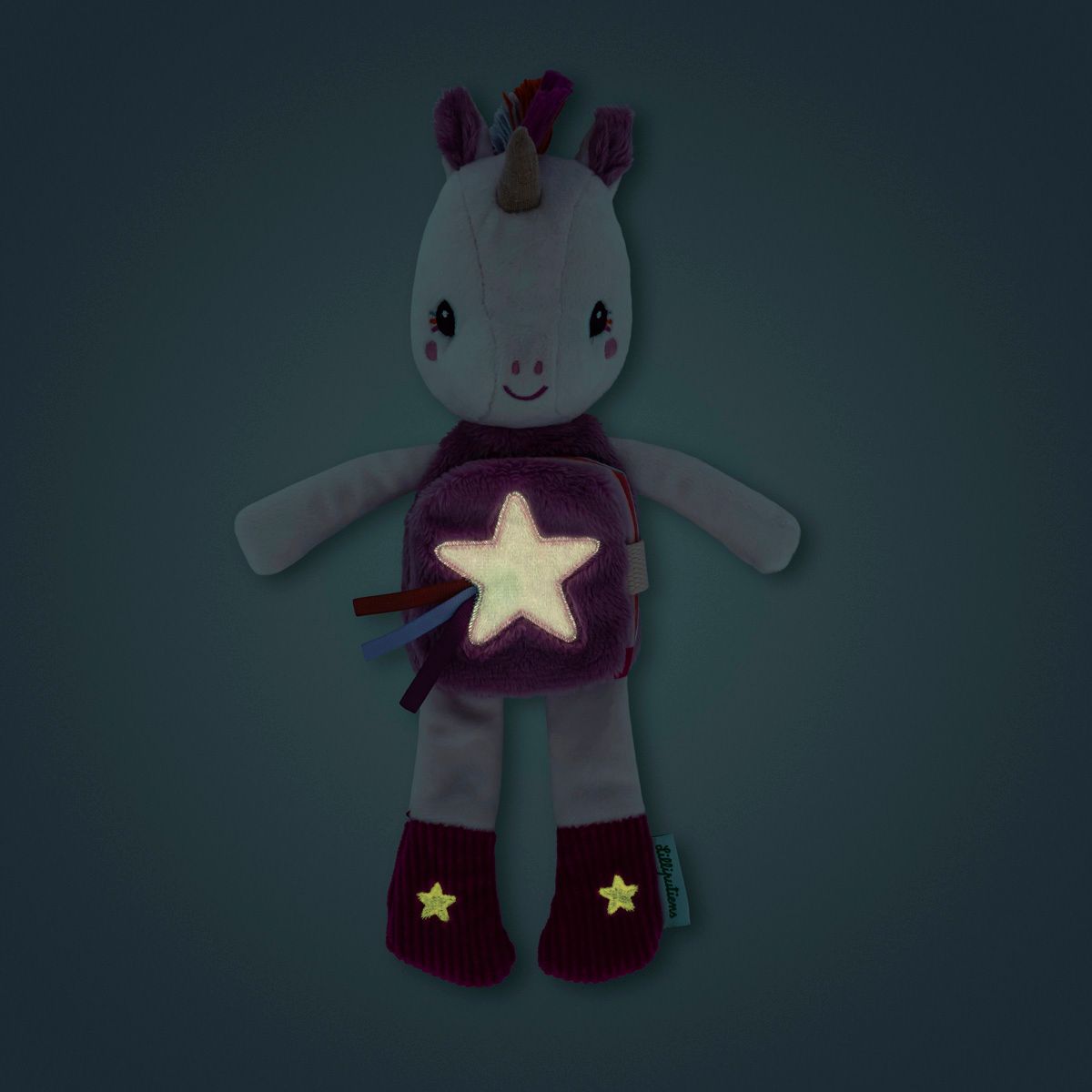 Lilliputiens | Vertelknuffel | Glow in the Dark | Lena de Eenhoorn