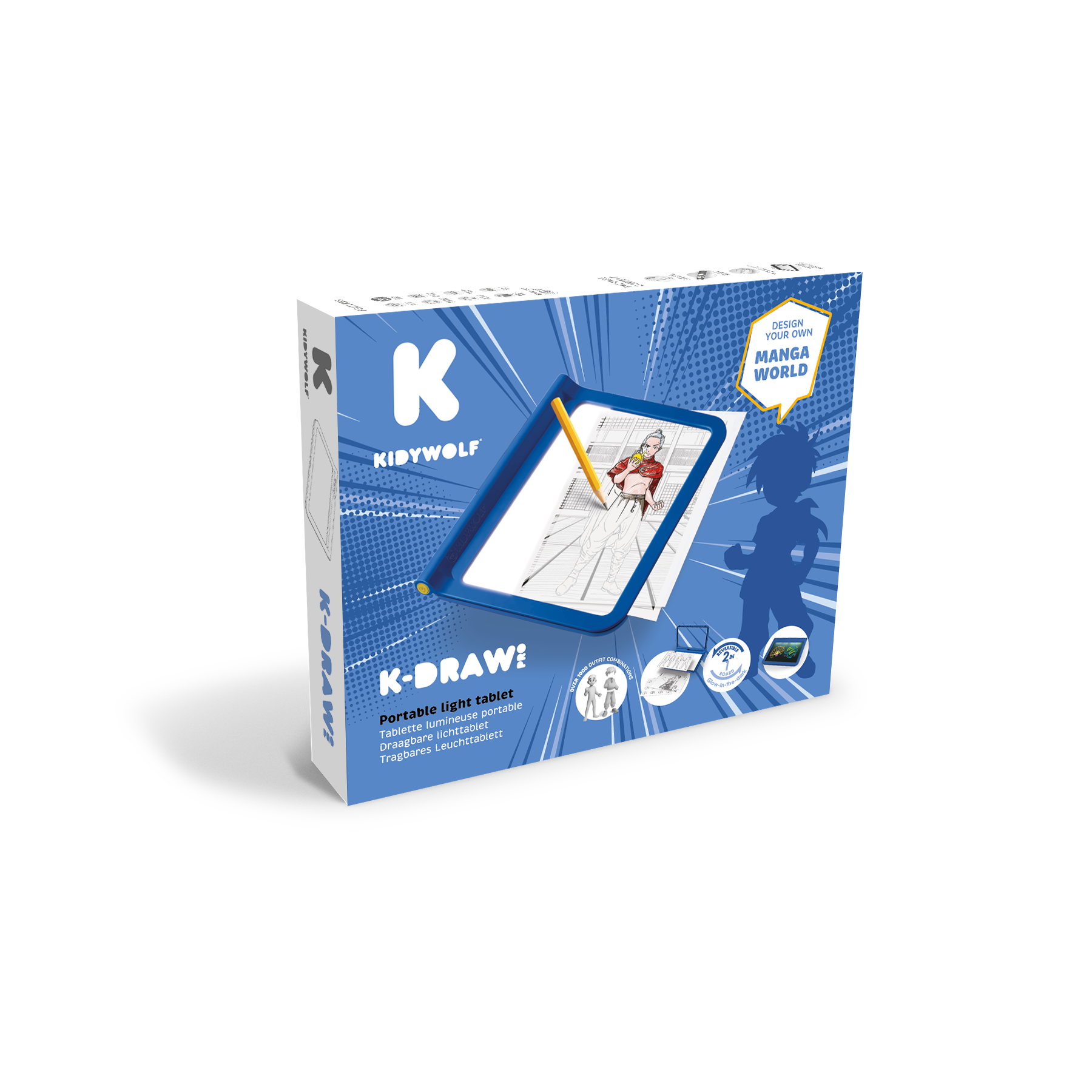 Kidywolf | Kidydraw Pro | Lichtgevende tablet| Mode Ontwerpen