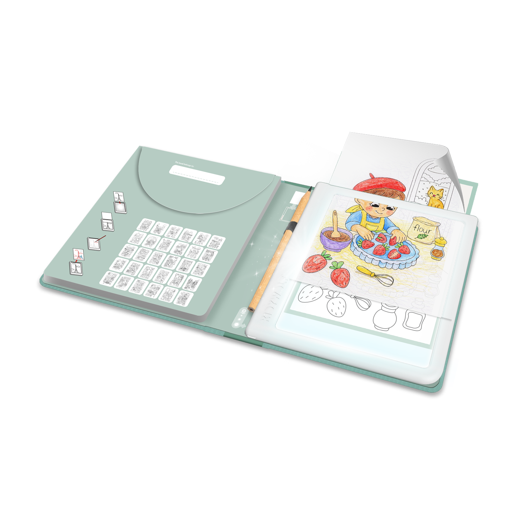 Kidywolf | Verlichte Tekenbord | K-Draw PAD | Eten