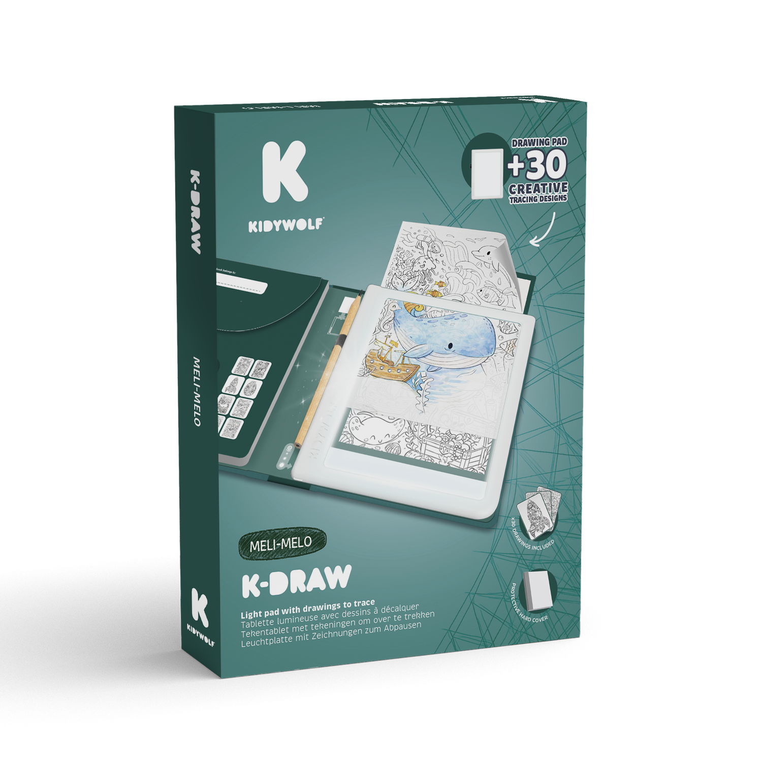 Kidywolf | Verlichte Tekenbord | K-Draw PAD | Meli Melo