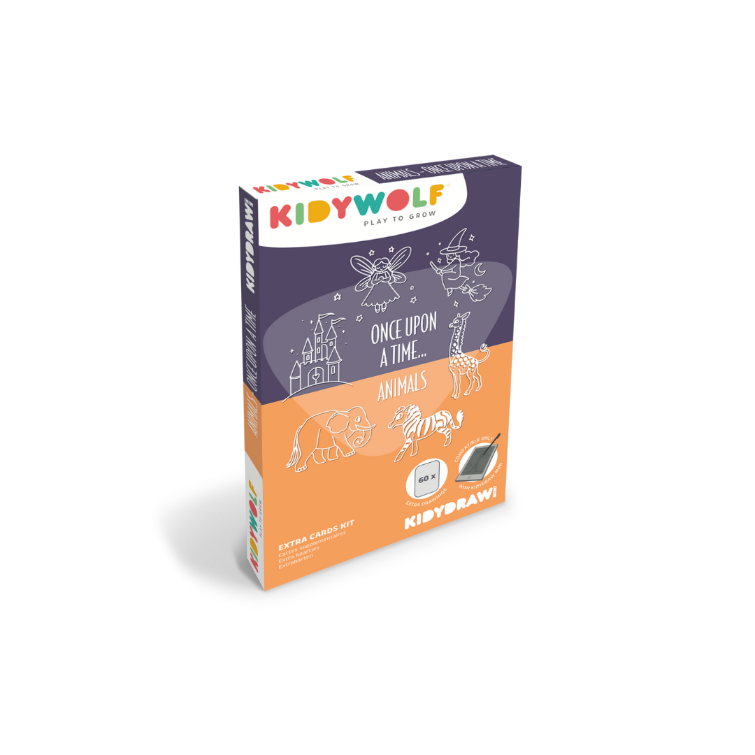 Kidywolf | Refil Tekenkaarten | Kidydraw Mini | Er was eens en dieren Kidywolf | Refil Tekenkaarten | Kidydraw Mini | Er was eens en dieren