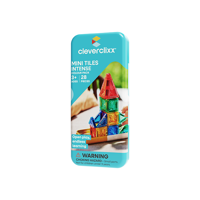 Cleverclixx | Travel Set| Mini Tegels Intens | 28 stuks