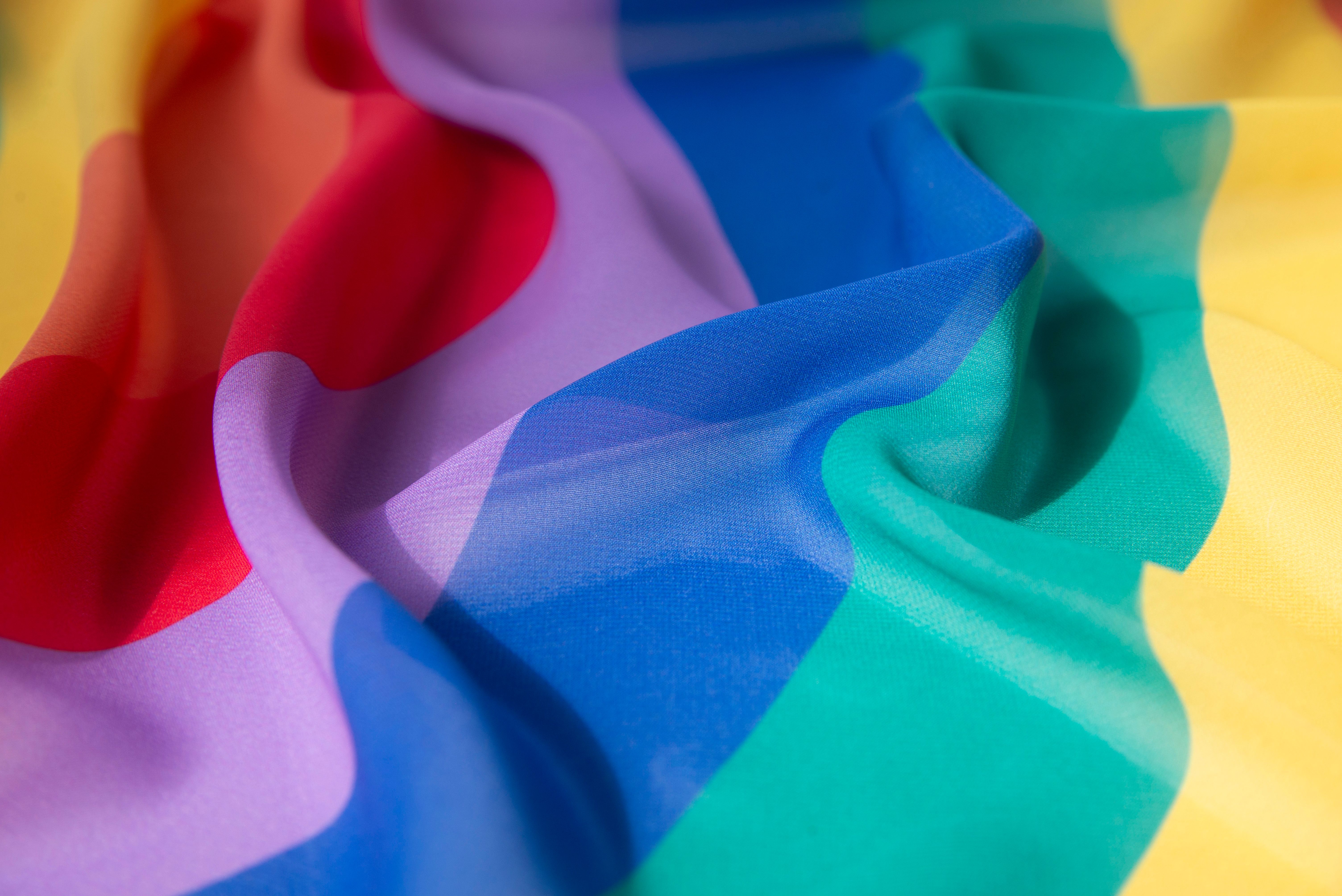 Little Botanic Label | Playcycle Speeldoek Large | Regenboog Waves