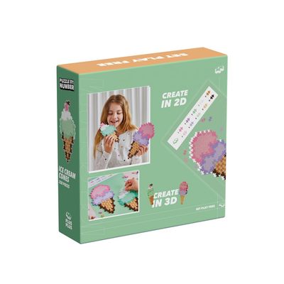 Plus Plus | Bouwstenen | Op Nummer | IJsje Maken | 250 St.
