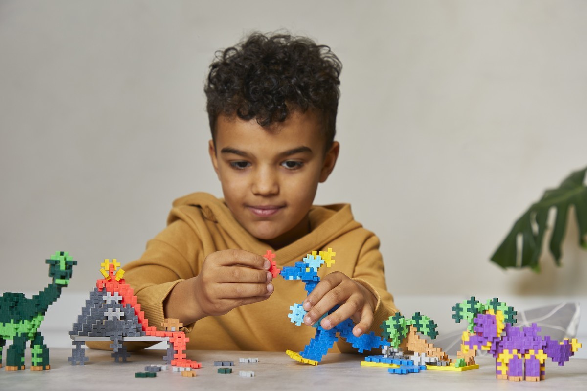 Plus Plus | Bouwstenen | Leren Bouwen | Dinosaurus Set | 600 Stuks