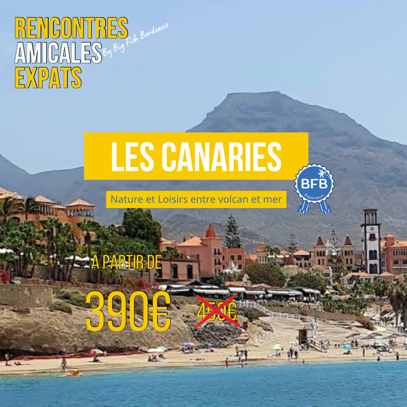 Canaries: nature et loisirs entre volcan et mer by BFB Experience  Du 12/11/2025 au 15/11/2025