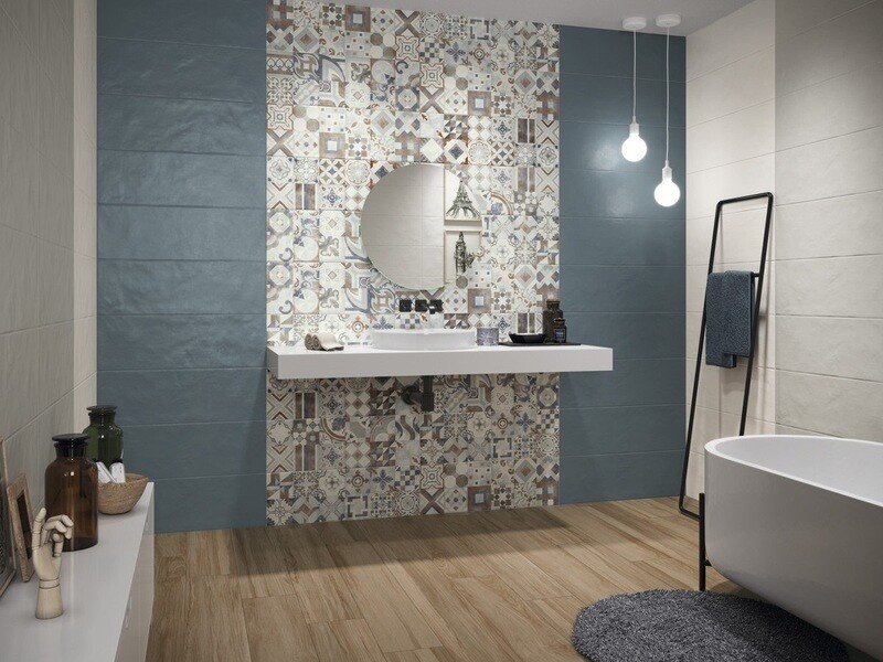Ainhoa Lineal Blue 25x75