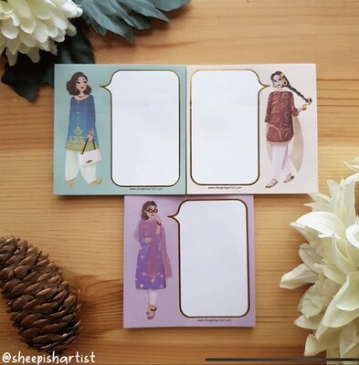 Desi Fashionistas Sticky Pads – Set of 3