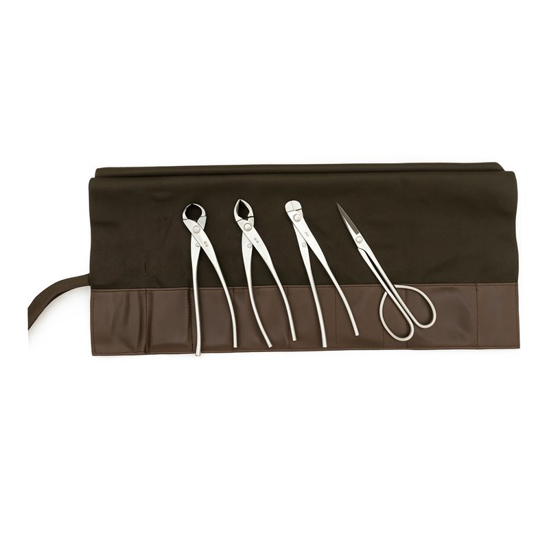 4-częściowy zestaw narzędzi do bonsai z walizką