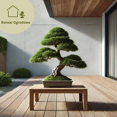 Drzewka bonsai na zewnątrz