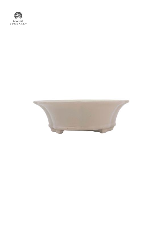 Okrągła szkliwiona doniczka bonsai P21