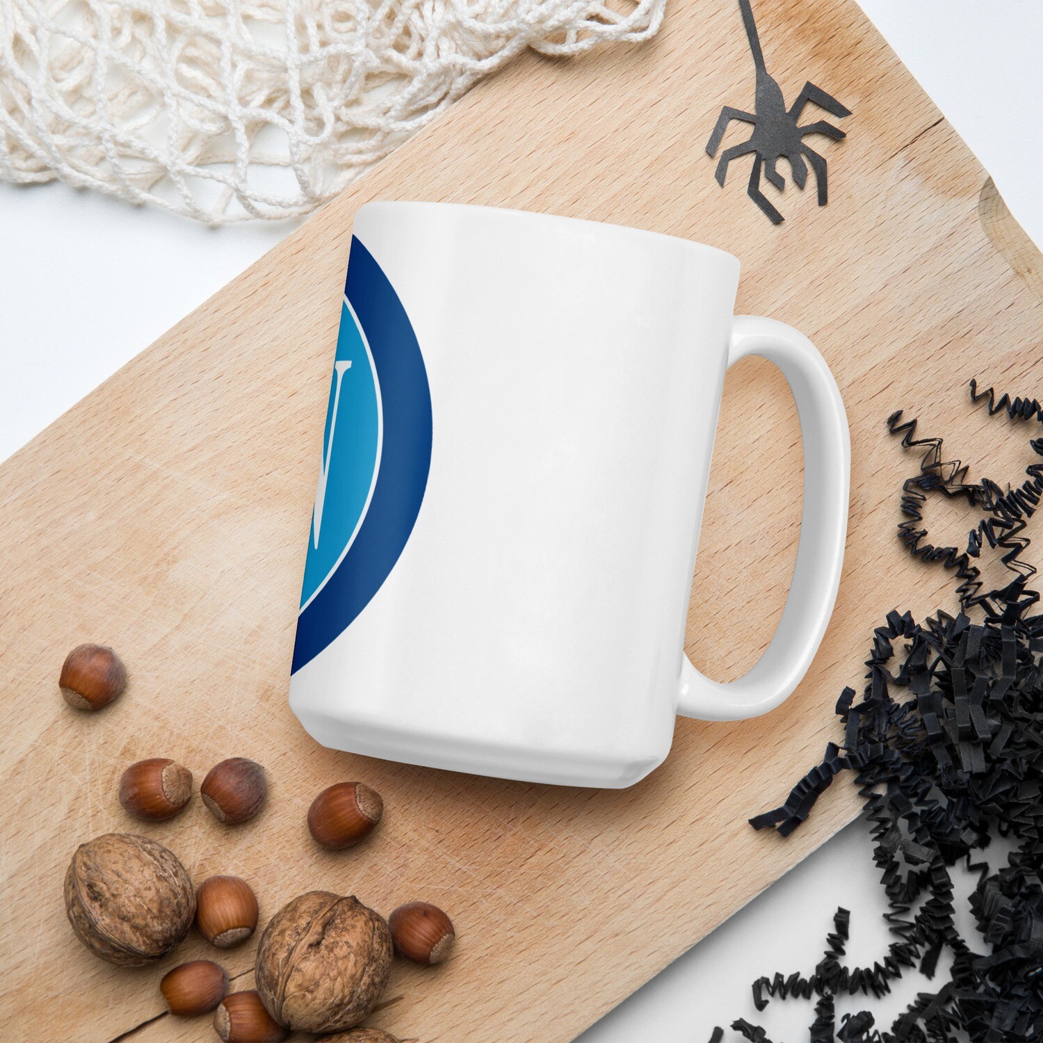 Tazza bianca lucida logo SSC Napoli
