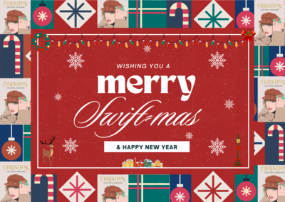 Taylor Swift Christmas Postcards