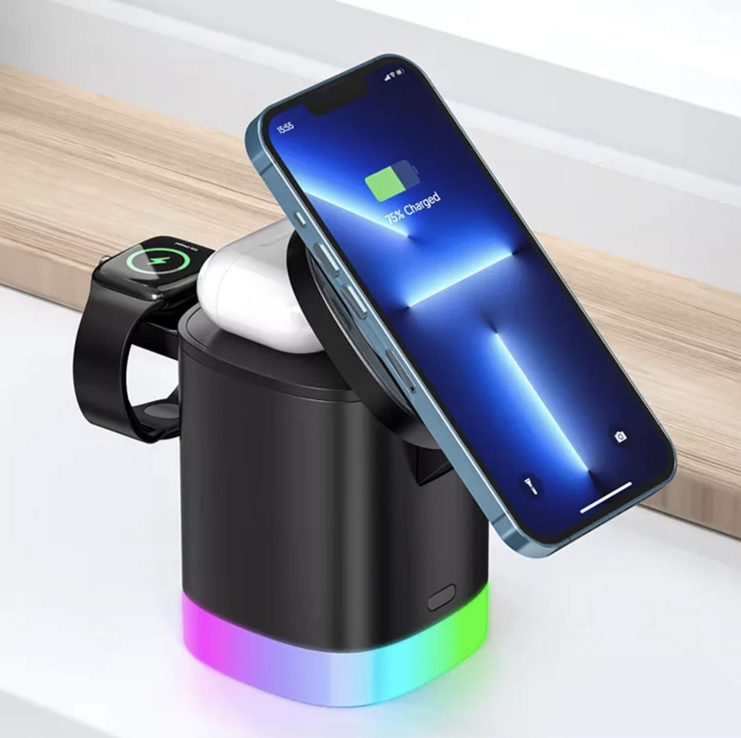 Magnetic 3-In-1 Wireless Charger