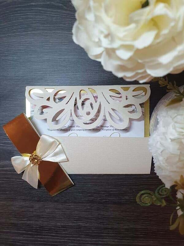 Half Gatefold- Lasercut Petal- Completed Unit
