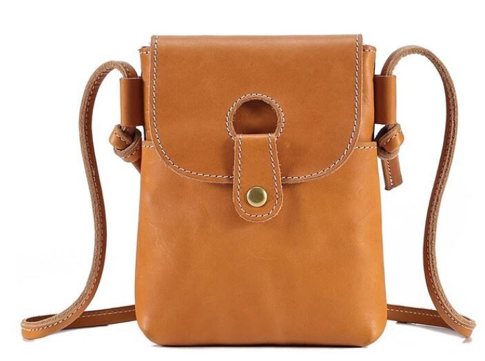 Leather Luxury  Crossbody Bags women BROWN