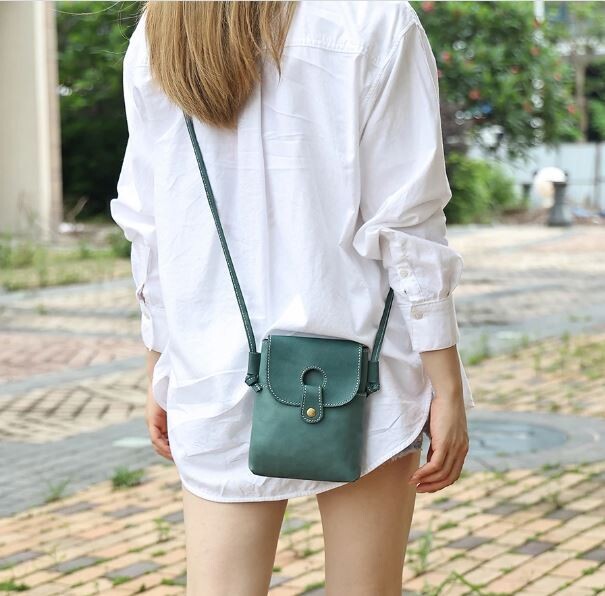 Leather Luxury  Crossbody Bags women BROWN