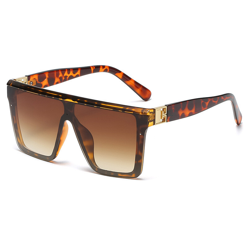 New Fashion Sunglasses Retro Trend Big Frame Men's And Women's Sunglasses Siamese Anti-Glare Sunglasses