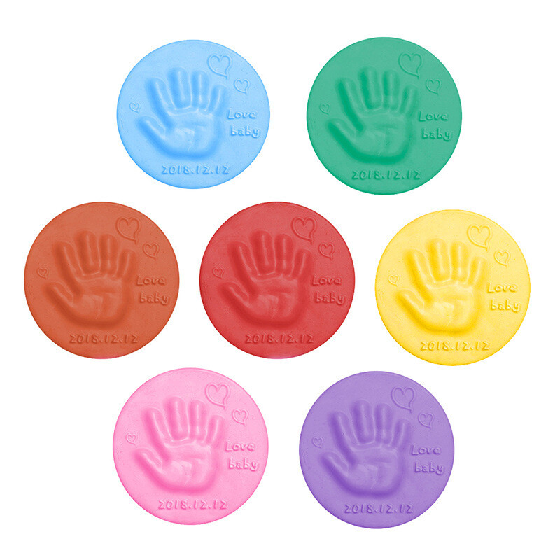 20g Soft Clay  DIY Baby  Hand And Foot Print Mud Handprint Footprint Fingerprint Anti-stress Toddler's Toys and Memories