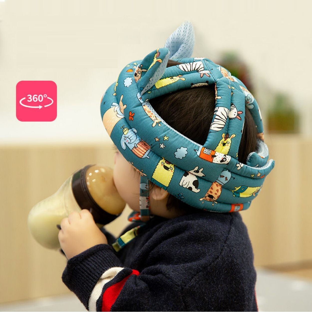 Protective Gear Baby Anti-fall Head Artifact Learning To Walk Accident Free. Baby Head  Anti-fall Pillow Toddler Anti-collision Cap  Breathable