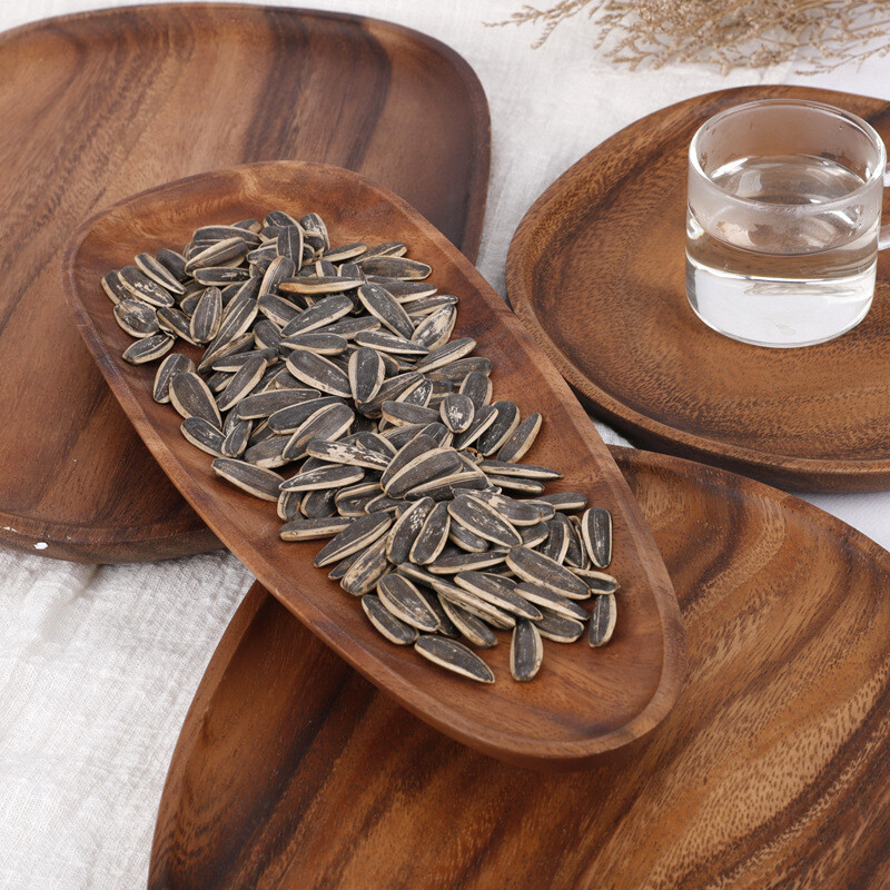 South American Walnut Creative Solid Wood Tray Japanese-style Household Dry Gun Plate Irregular Fruit Plate Snack Refreshment Plate