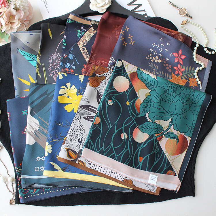 Women's Stylish 100% silk scarf fashion Statement 