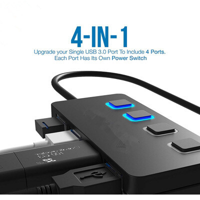 Usb2.0 Splitter One-to-four Laptop Usb Four-port Expansion Interface Hub Docking Station