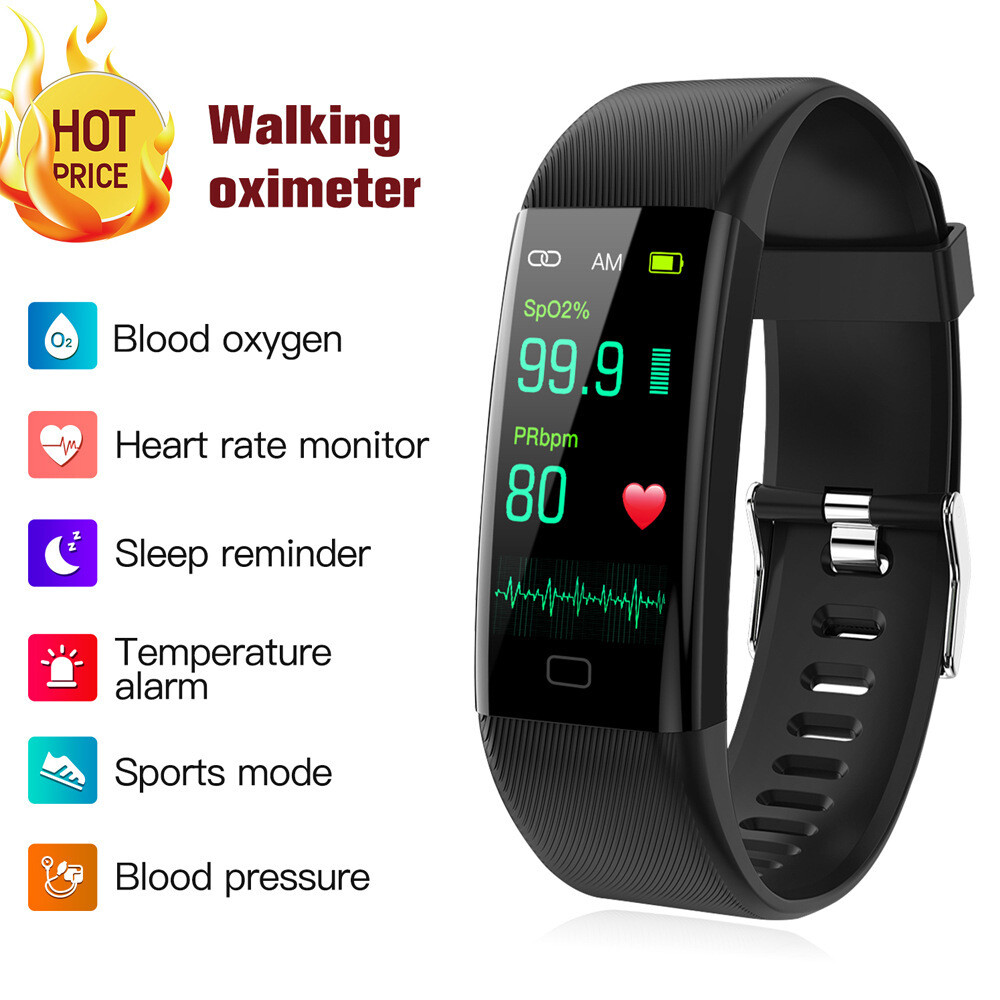 F07t Smart Sport Bracelet Multi-function and Interface Heart Rate Body Temperature Bracelet Pulse Oximeter with Alarm