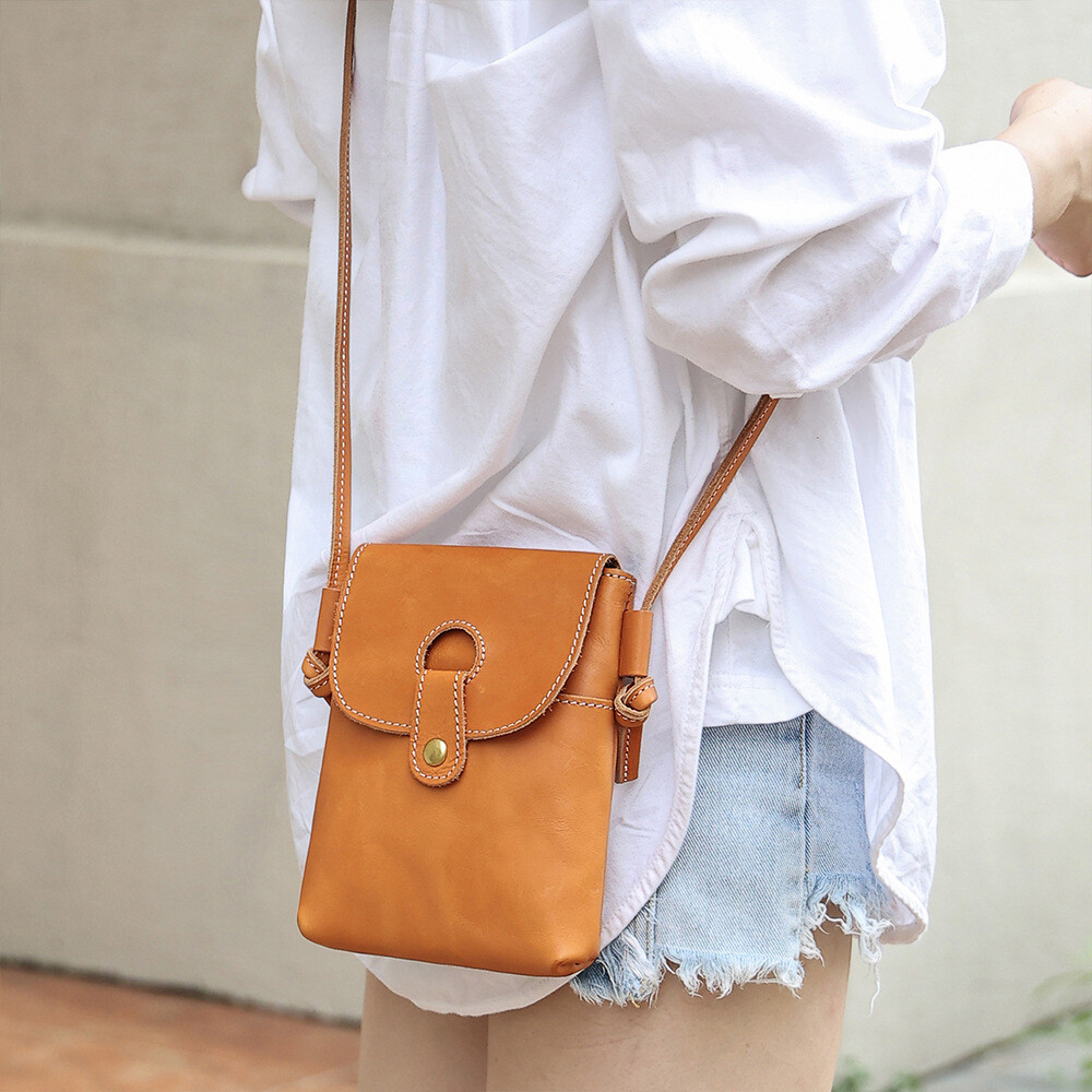 Genuine Leather Crossbody Bag  Women's  New  2023 Trend