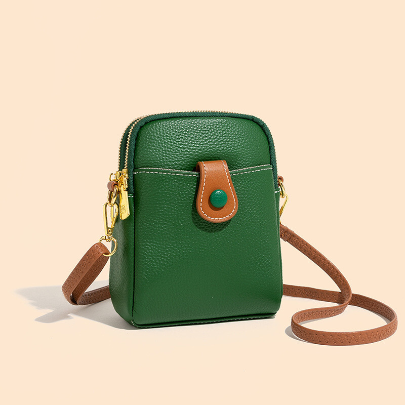 Beautifully Crafted Genuine Leather Mobile Phone Bag Women 2023 New Fashion Crossbody Cowhide