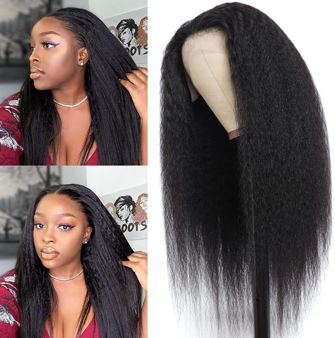 Women's Wigs  Long Straight Hair Yaki  Fiber  Straight Wig