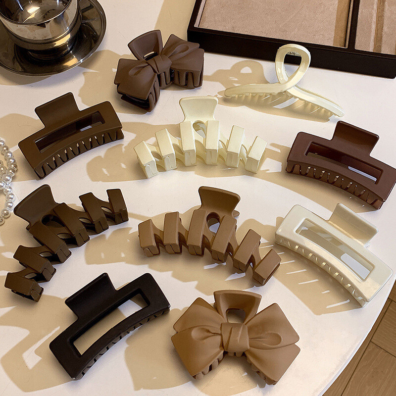 New Big Hair Clip Retro Simple Hair Clip Women