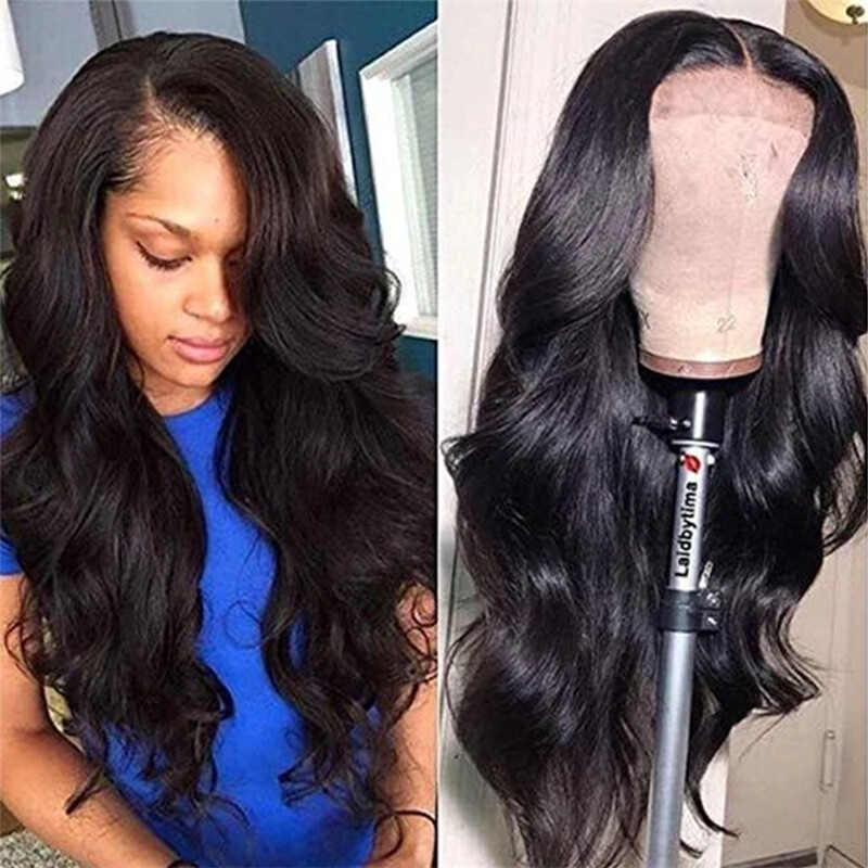 Jeanai Silky Middle Part Women's Long Curly Hair Wig  Made of Chemical Fiber Can take High Temperature