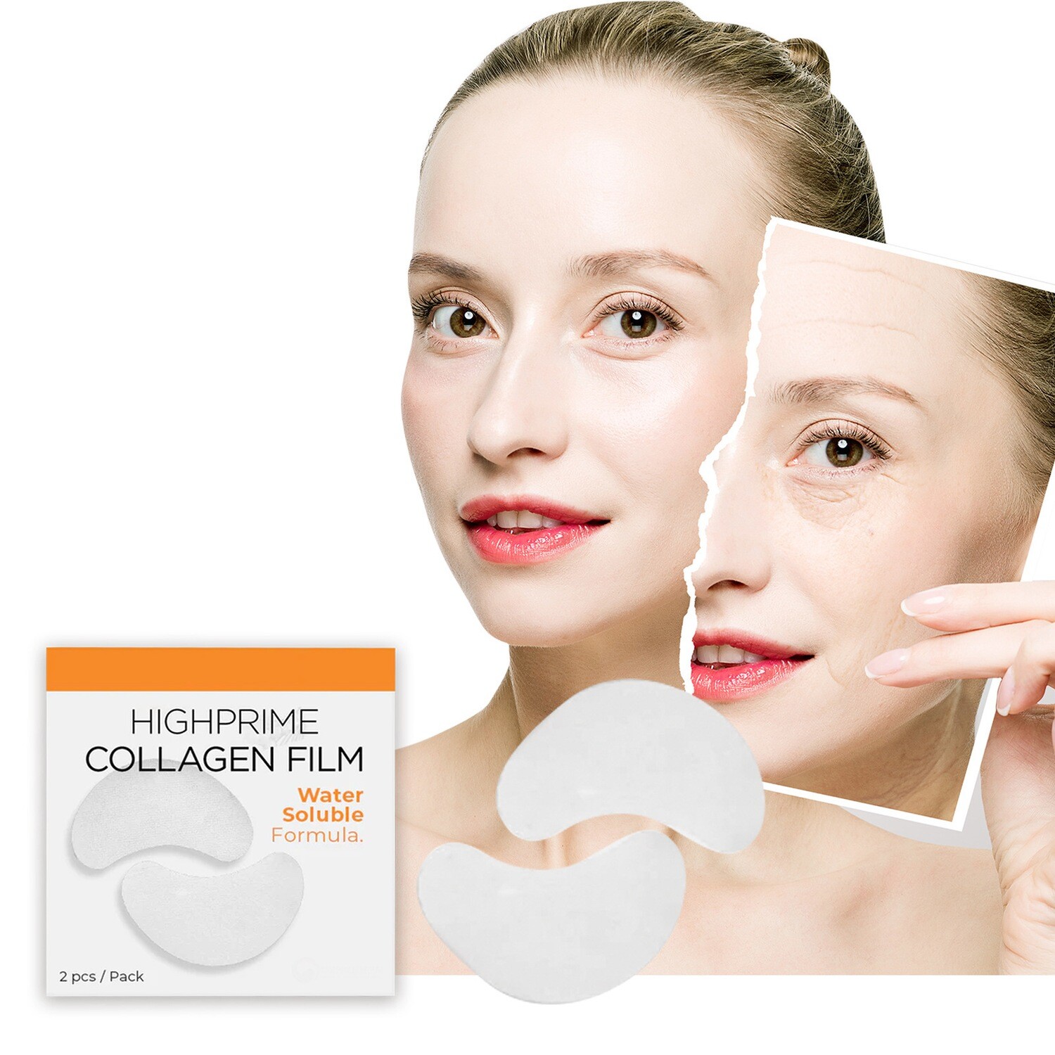 Collagen Water Soluble Mask Fades Fine Lines Eye Bags Dark Circles Moisturizing Firming Lifting Eye Patch