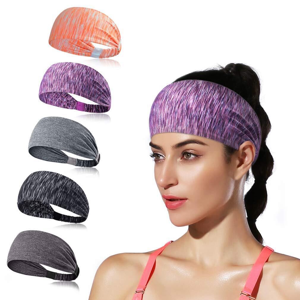 Sports Hair Band Female Sweat-absorbing Anti-perspirant Headband Fitness Turban Yoga Headband Hair Accessories