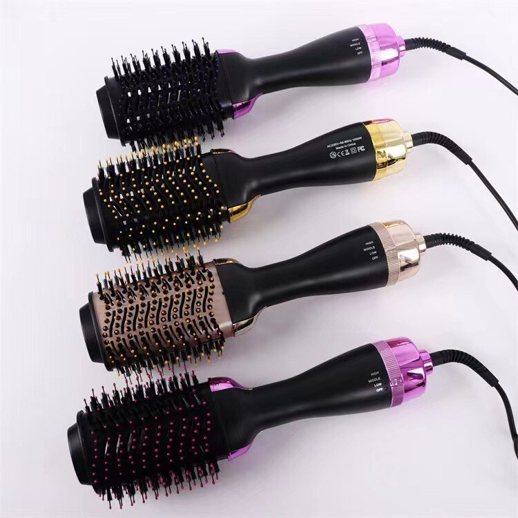 New 2-in-1 Hot Air Comb / Ion Hair Comb Curler Straight Hair Comb Hair Dryer Home