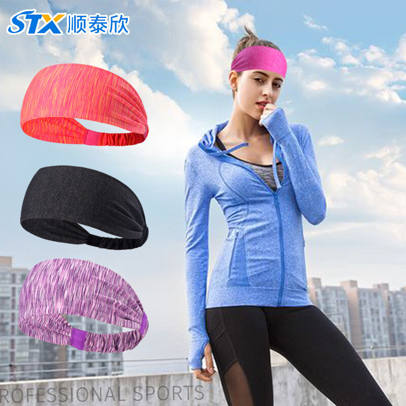 Sports Hair Band Female Sweat-absorbing Anti-perspirant Headband Fitness Turban Yoga Headband Hair Accessories