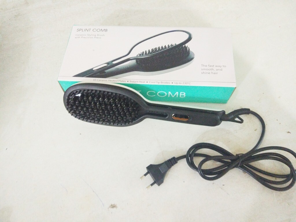 Dual-use Hair Straightening Comb Electric Magic Straight Hair Comb Splint Hair Straightener