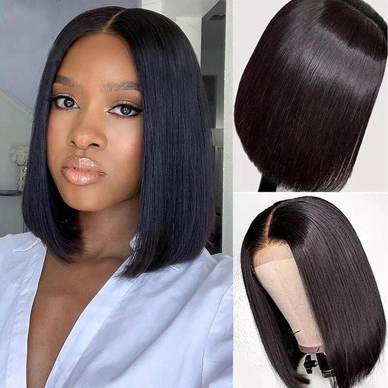 Front Lace Bob Short Straight Hair Wigs