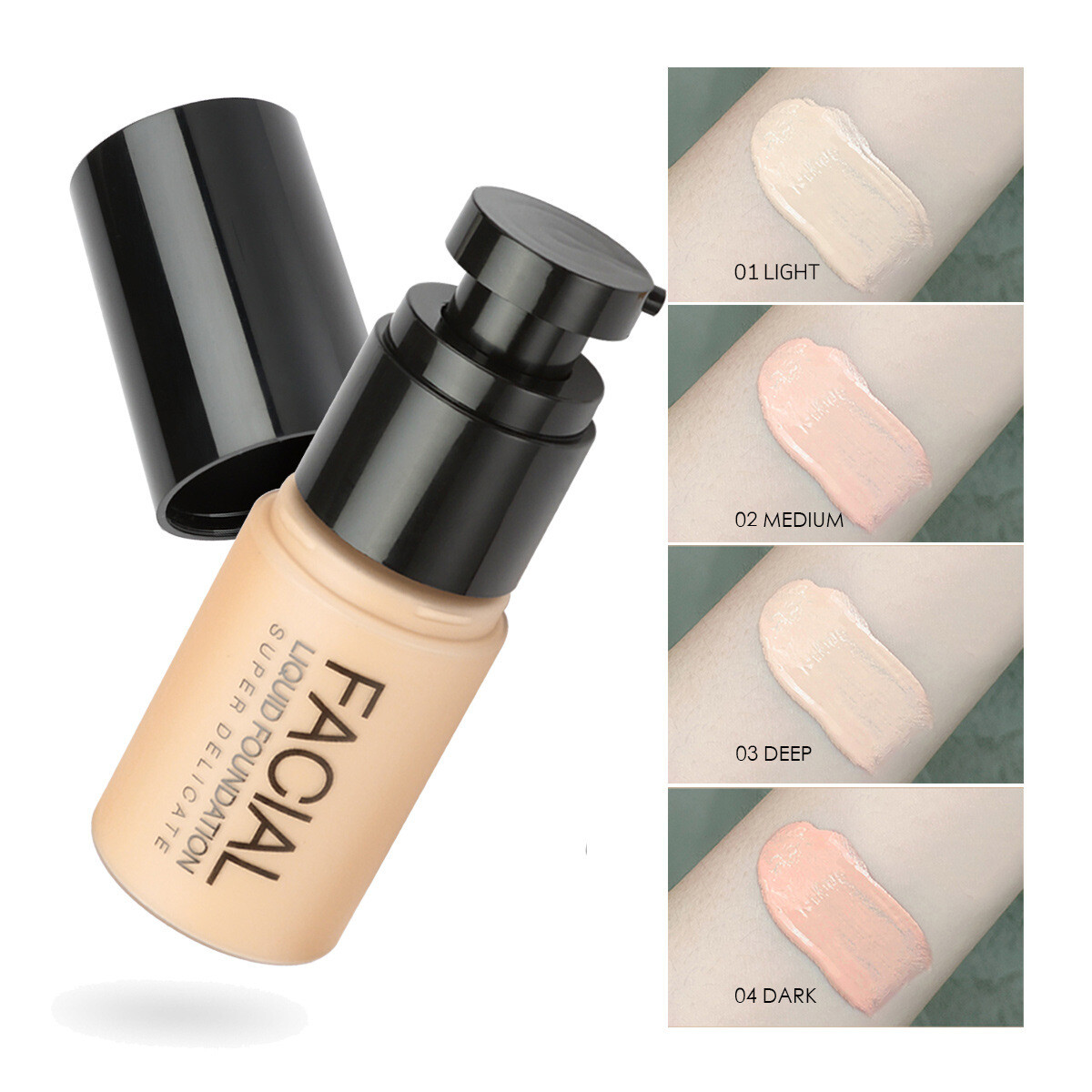 4 Color  Light Velvet Foundation Perfect tone
