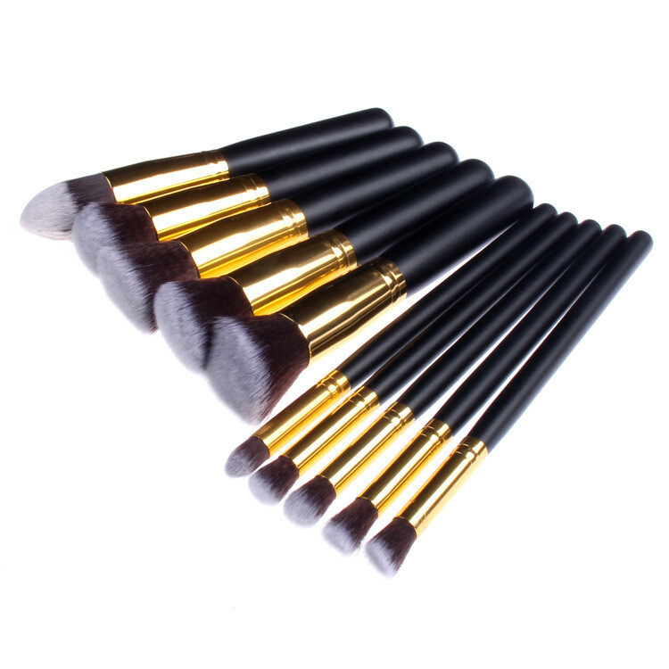 10 Brushes 5 Large 5 Small Makeup Brush Set