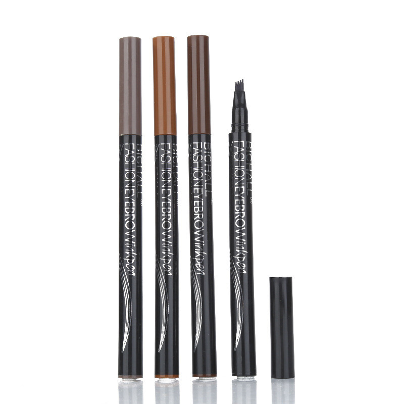 Forked Four-headed Eyebrow Pencil Is Not Easy To Smudge Liquid Micro-carving Eyebrow Pencil Modeling Simulation Eyebrow Pencil Makeup Tool