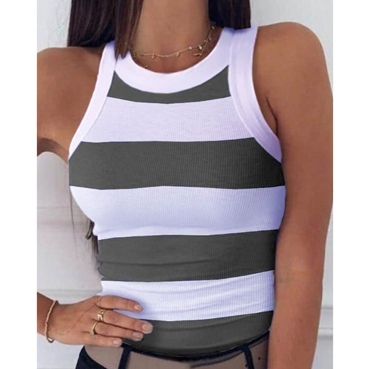 Racer Sexy Summer Striped  or Printed Top For Women